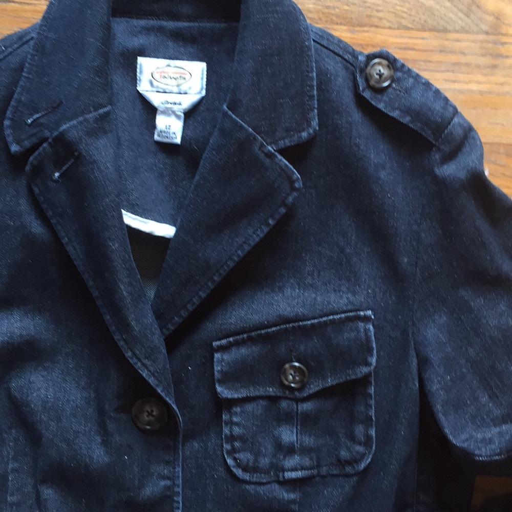 Talbots denim blazer, jacket 3 button size 12 coat